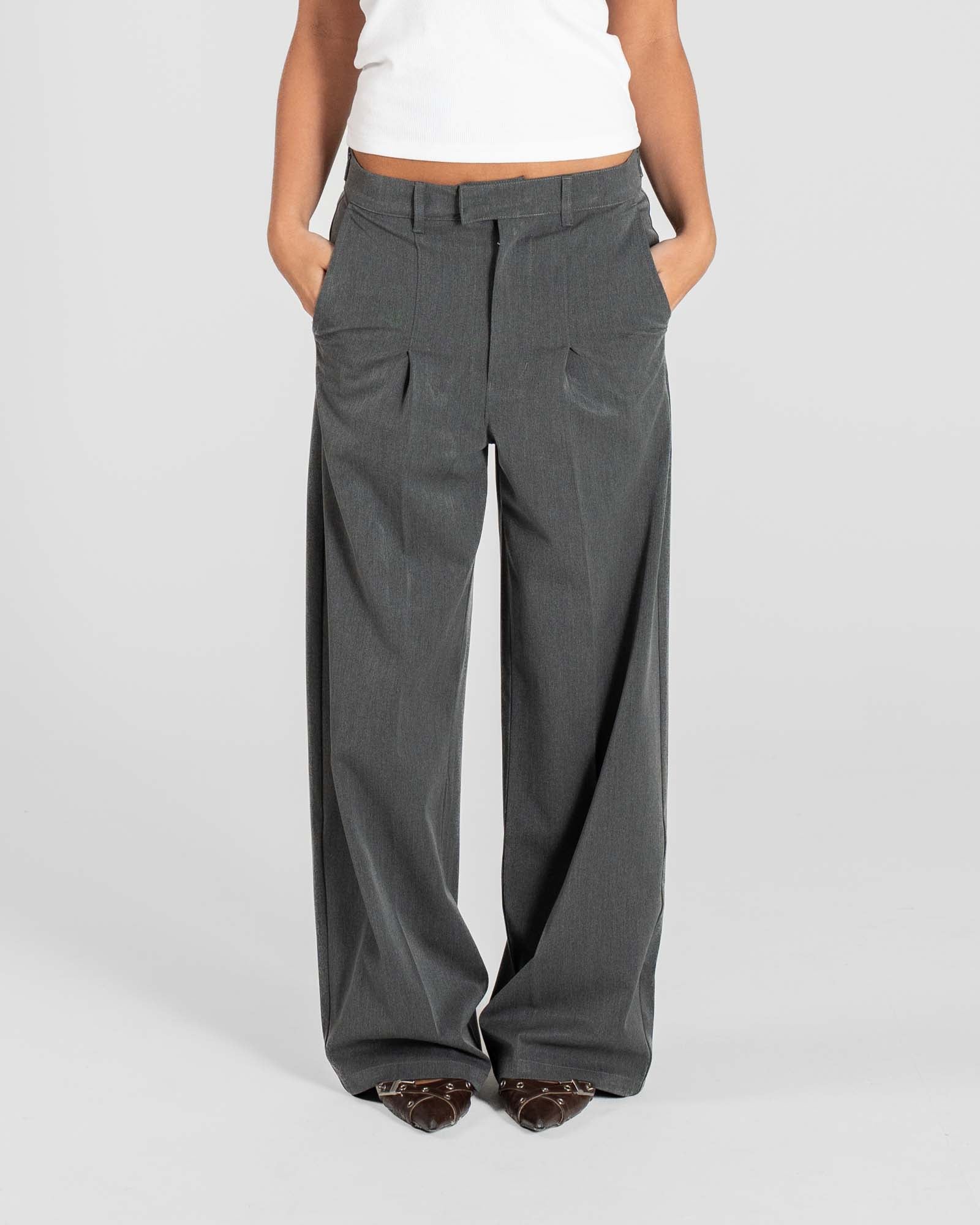 Baggy Suit Pants Grey dame